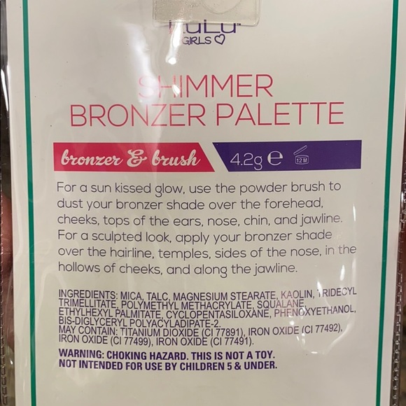 NWT❗️LuLu Girls shimmer bronzer palette - Picture 2 of 4